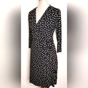 CLASSIC RAYON KNIT WRAP DRESS
